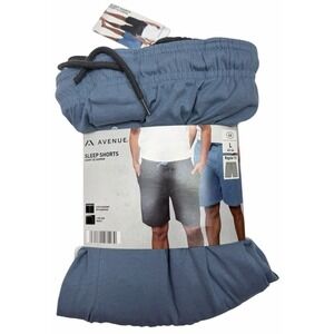 Men's Avenue Sleep Shorts Size Large 42-44  Cotton Blend Elastic Waist Lounge